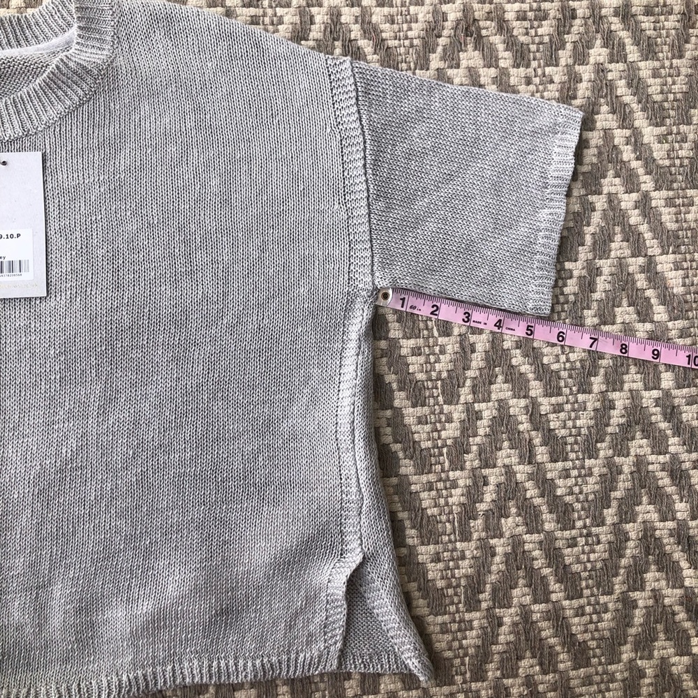Poetry short sleeve linen knit sweater top size 6 - Picture 10 of 13